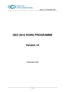 Version v4 22 DecemberGEO 2016 WORK PROGRAMME Version v4