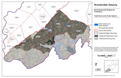 Hunterdon County /  New Jersey / Warren County /  New Jersey / New Jersey Legislative Districts /  2001 apportionment / Highlands Water Protection and Planning Act / Glen Gardner /  New Jersey / Lopatcong Township /  New Jersey / Califon /  New Jersey / Hampton /  New Jersey / New Jersey / New York metropolitan area / Politics of New Jersey