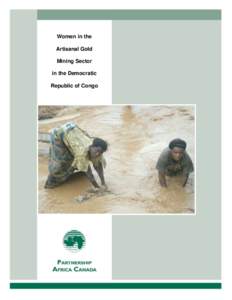 Women in the Artisanal Gold Mining Sector in the Democratic Republic of Congo