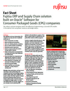 Fujitsu ERP and Supply Chain solution factsheet