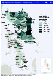 PHL-OCHA-Typhoon Hagupit-Region VIII-Destroyed Houses as of 15 Dec 2014