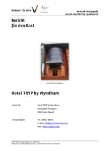 Barrierefreiheit geprüft Bericht Hotel TRYP by Wyndham 1/8 Bericht für den Gast