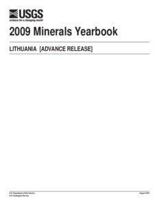 The Mineral Industry of Lithuania in 2009