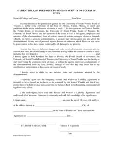 RELEASE/INDEMNITY AGREEMENT