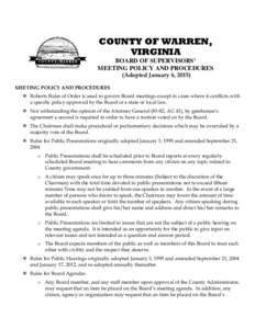 Warren County Planning Commission