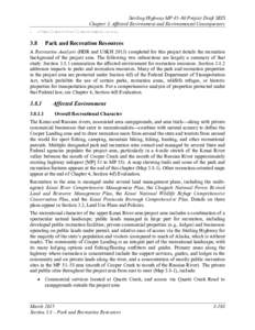 Sterling Highway MP 45–60 Project Draft SEIS Chapter 3, Affected Environment and Environmental Consequences 3 Affected Environment and Environmental Consequences