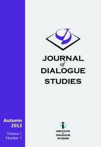 JOURNAL of DIALOGUE STUDIES