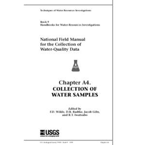 Techniques of Water-Resources Investigations  Book 9 Handbooks for Water-Resources Investigations  National Field Manual