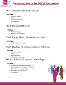 Bio2: Functionele biologie – Scopes en Nieuwe leden (Vanaf[removed])