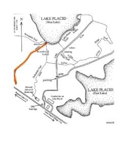 BRIEF DESCRIPTION OF THE BREWSTER PENINSULA TRAILS The trails are located on the shores of Lake Placid. The NYSDEC has used old access roads and selected new trails to develop this year-round destination for short, fun 