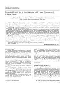 Improved facial nerve identification with novel fluorescently labeled probe