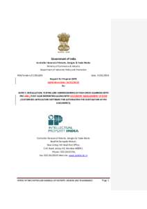 Government of India Controller General of Patents, Designs & Trade Marks Ministry of Commerce & Industry Department of Industrial Policy and Promotion POD/Tenders/IT[removed]