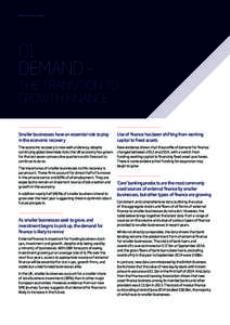 8 BRITISH BUSINESS BANK  01 DEMAND –  THE TRANSITION TO