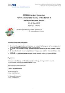 Cartography / Spatial data infrastructure / Open Source Geospatial Foundation / Open Geospatial Consortium / Global Earth Observation System of Systems / Yerevan / Geospatial analysis / Armenian National Academy of Sciences / Geographic information systems / Geography / Science