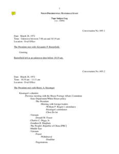 Henry Kissinger / Richard Kleindienst / John Ehrlichman / Richard Nixon / Alexander Haig / Dobrynin / Ron Ziegler / United States / Military personnel / Operation Condor