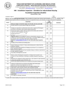 TEXAS DEPARTMENT OF LICENSING AND REGULATION