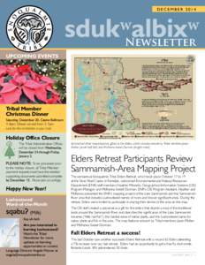 DECEMBER[removed]Newsletter UPCOMING EVENTS  Tribal Member