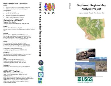Southwest Regional Gap Analysis Project Brochure