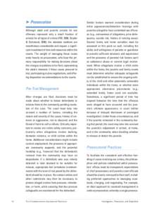 ➤ Prosecution Although adult and juvenile arrests for sex offenses represent only a small fraction of arrests for all types of crimes (FBI, 2006; Snyder & Sickmund, 2006), the absolute numbers are nonetheless considera