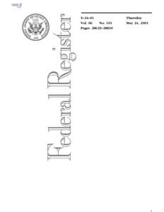 Federal Register / United States / Code of Federal Regulations / Federal Communications Commission / United States Fish and Wildlife Service / Rulemaking / Government procurement in the United States / Law of the United States / Nuclear Regulatory Commission / United States administrative law / Government / Politics of the United States