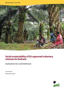 WORKING PAPER  Social sustainability of EU-approved voluntary schemes for biofuels Implications for rural livelihoods