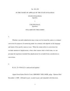 Kansas Court of Appeals[removed]State v. Dale