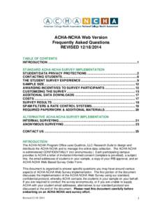 Microsoft Word - ACHA-NCHA-WEB FAQ FINAL[removed]doc