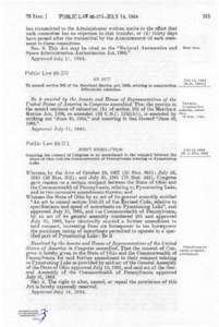 78 STAT. J  PUBLIC LAW[removed]JULY I 4 , 1964 has transmitted to the Administrator written notice to the effect that such committee has no objection to that transfer, or (2) thirty days
