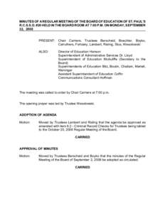 Agenda / Minutes / Parliamentary procedure / Meetings / Adjournment
