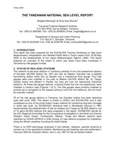 Government of Tanzania / East Africa / Mkoani / Pemba Island / South Pemba Region / Tanzania Ports Authority / Zanzibar / Permanent Service for Mean Sea Level / Railway stations in Tanzania / Africa / Tanzania / Dar es Salaam