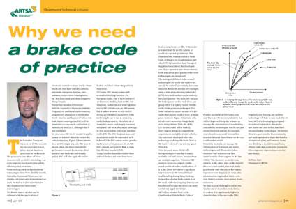 Chairman’s technical column  Why we need a brake code of practice