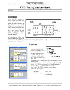 APPLICATION NOTE  VFD Testing and Analysis