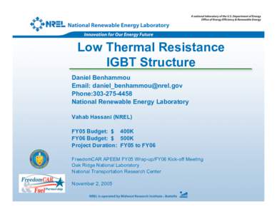 Low Thermal Resistance IGBT Structure