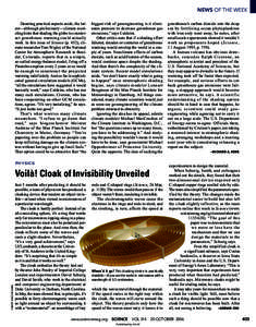 NEWS OF THE WEEK Daunting practical aspects aside, the latest—although preliminary—climate modeling hints that shading the globe to counteract greenhouse warming could actually work. In this issue of Science (p. 452)