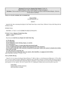 Document: Proposed Rule, Register Page Number: 26 IR 1723 Source: February 1, 2003, Indiana Register, Volume 26, Number 5 Disclaimer: This document was created from the files used to produce the official CD-ROM Indiana R