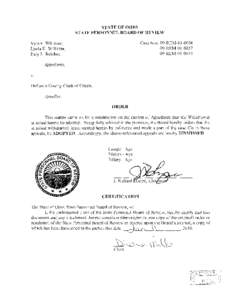 STATE OF OHIO STATE PERSONNEL BOARD OF REVIE\V Case Nos. 09-RFM-OI[removed]REM[removed]REM-Ol-0043