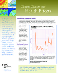 Climate Change and  Health Effects Office of Air and Radiation (6207J) EPA 430-F[removed]