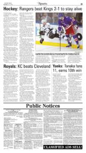 Sports  HASTINGS TRIBUNE Thursday, June 12, 2014  B3