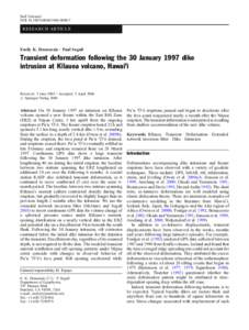 Bull Volcanol DOIs00445RESEARCH ARTICLE  Emily K. Desmarais . Paul Segall