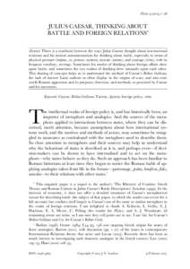 Pre-Roman Iron Age / First Triumvirate / Julius Caesar / Usipetes / Tencteri / Suebi / Ariovistus / Gaul / Ubii / Helvetii / Commentarii de Bello Gallico / Pompey