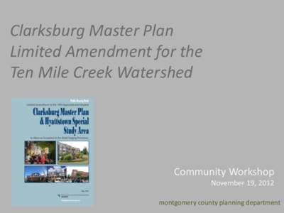Ten Mile Creek Area Limited Amendment presentation