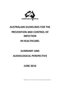 Microsoft Word - Guidelines for Infection Prevention & Control - Summary & Audiological Perspective FinalUPDATED DEC12.doc