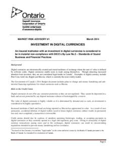 Microsoft Word - 2014_Market Risk Advisory on Digital Currency.doc