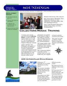 Newsletter October 2007 Volume 1, Issue 1 SOUNDINGS Eden Killer Whale Museumemail 
