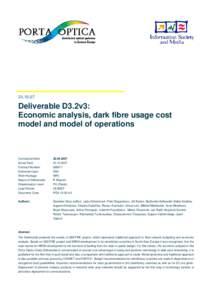 National research and education network / Dark fibre network / Optical fiber / Electronics / CESNET / Storage area network / Dark fibre / Deliverable / Photonics / Fiber-optic communications / Technology / Computing