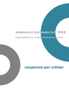 MEMÒRIA DE SOSTENIBILITATCONFEDERACIÓ DE COOPERATIVES DE CATALUNYA