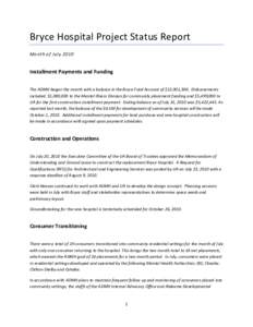 Microsoft Word - Status Report July 2010.docx