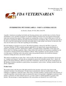 Interpreting Pet Food Labels - Part 2