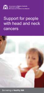Government of Western Australia  Department of Health WA Cancer and Palliative Care Network  Support for people