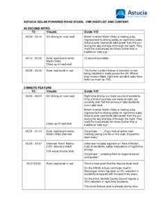 Transport in Buckinghamshire / Percy Shaw / Construction / Solar road stud / Padbury / Threaded rod / Solar energy / Geography of England / Counties of England / Photovoltaics / A413 road